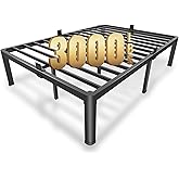MAF 14 Inch Full Size Metal Platform Bed Frame with Round Corner Legs, 3000 LBS Heavy Duty Steel Slats Support, Noise Free, No Box Spring Needed, Easy Assembly