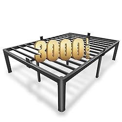 MAF 14 Inch Full Size Metal Platform Bed Frame with