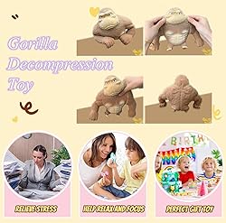 Squeeze Toy, Squishy Monkey Toy,Stretchy Glue-Sand
