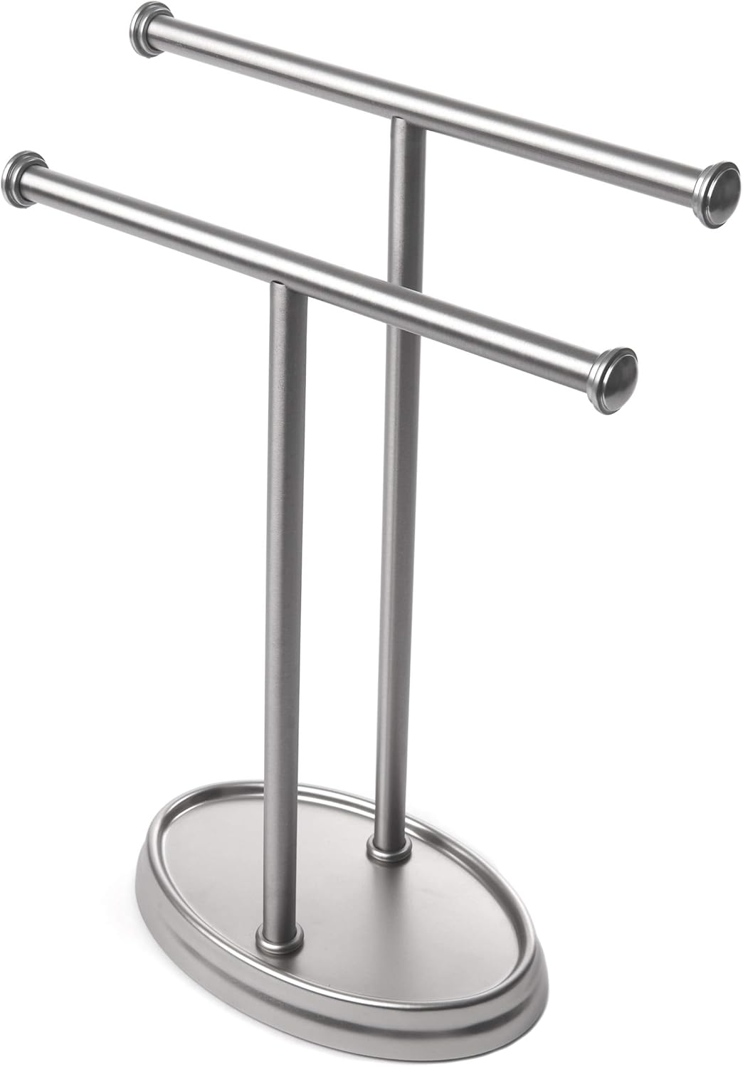 umbra towel set on Home Kitchen Modern Umbra Palm Double Hand Towel Tree Brushed Nickel 2 Towels Holder And Accessories Stand For Bathroom Vanities Durable Bars With Base Serves As A Jewelry Tray For Rings