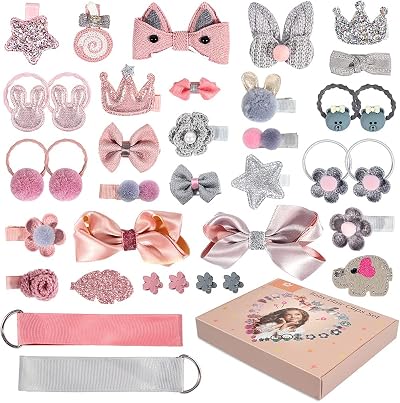 ZTMY 36Pcs Baby Hair Clips Set GIRLS Hair Accessories Toddlers Children's Day