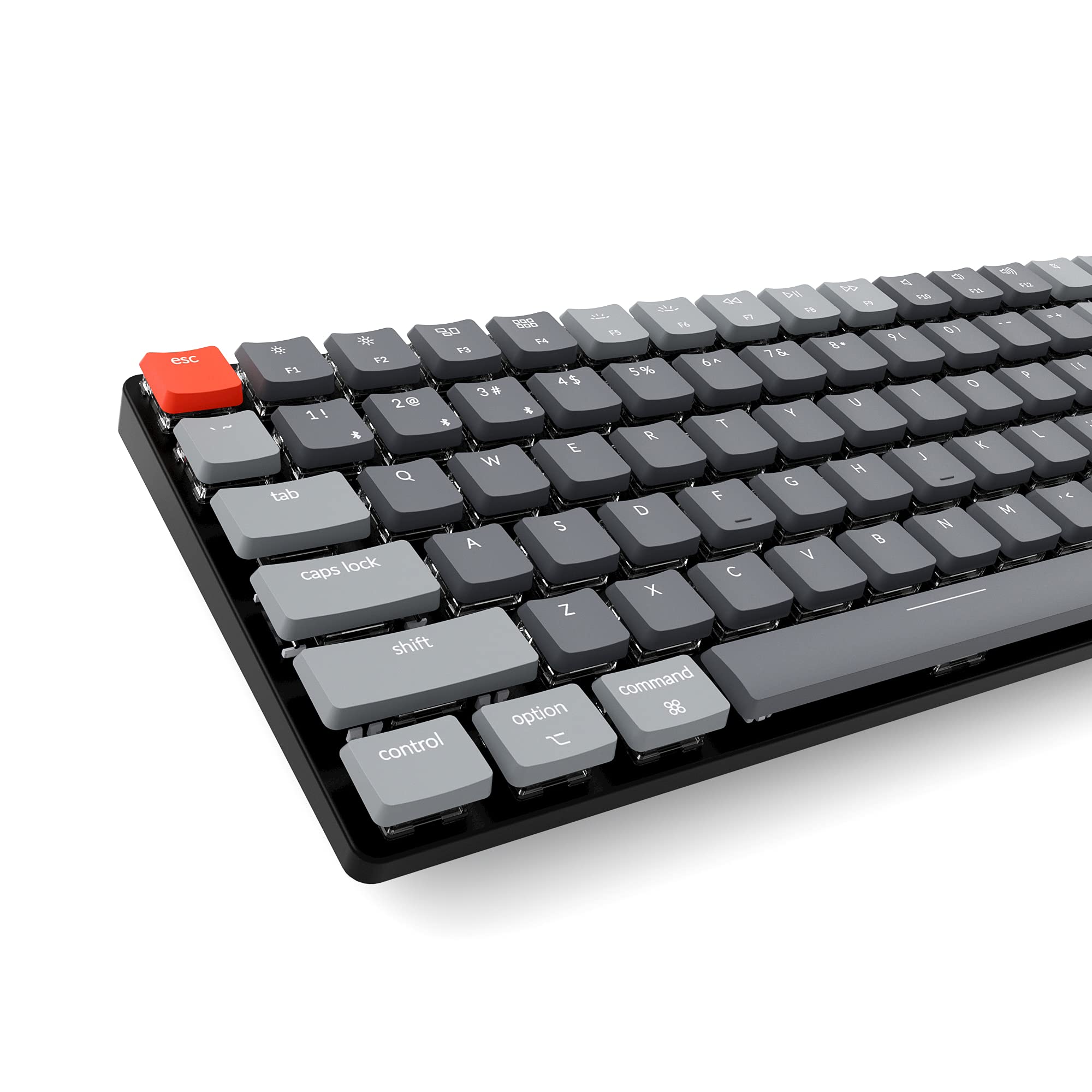 Keychron K3 Ultra-Slim 75% Layout Wireless Wired Mechanical Keyboard, Compact 84 Keys Bluetooth RGB LED Backlit for Mac Windows, Low Profile Gateron Brown Switch, Version 2