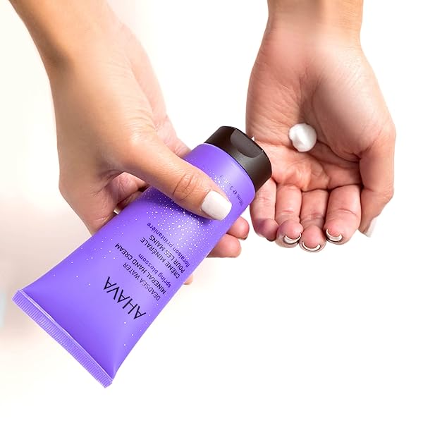 AHAVA DEAD SEA WATER MINERAL HAND CREAM, SPRING BLOSSOM – HAND MOISTURIZER FOR DRY CRACKED HANDS, LIGHT & FAST ABSORBING, ENRICHED WITH EXLUSIVE OSMOTER, WITCH HAZEL & ALLANTOIN, 3.4 FL.OZ