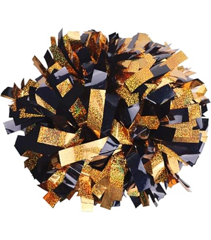 Amazon.com: ICOCHEER Cheerleading Pom Poms Metalic