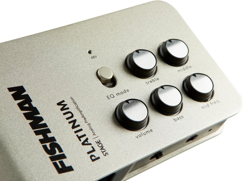 Fishman Gitarrenvorverstärker Platinum Stage - Analoger Vorverstärker für Gitarre - Black 8