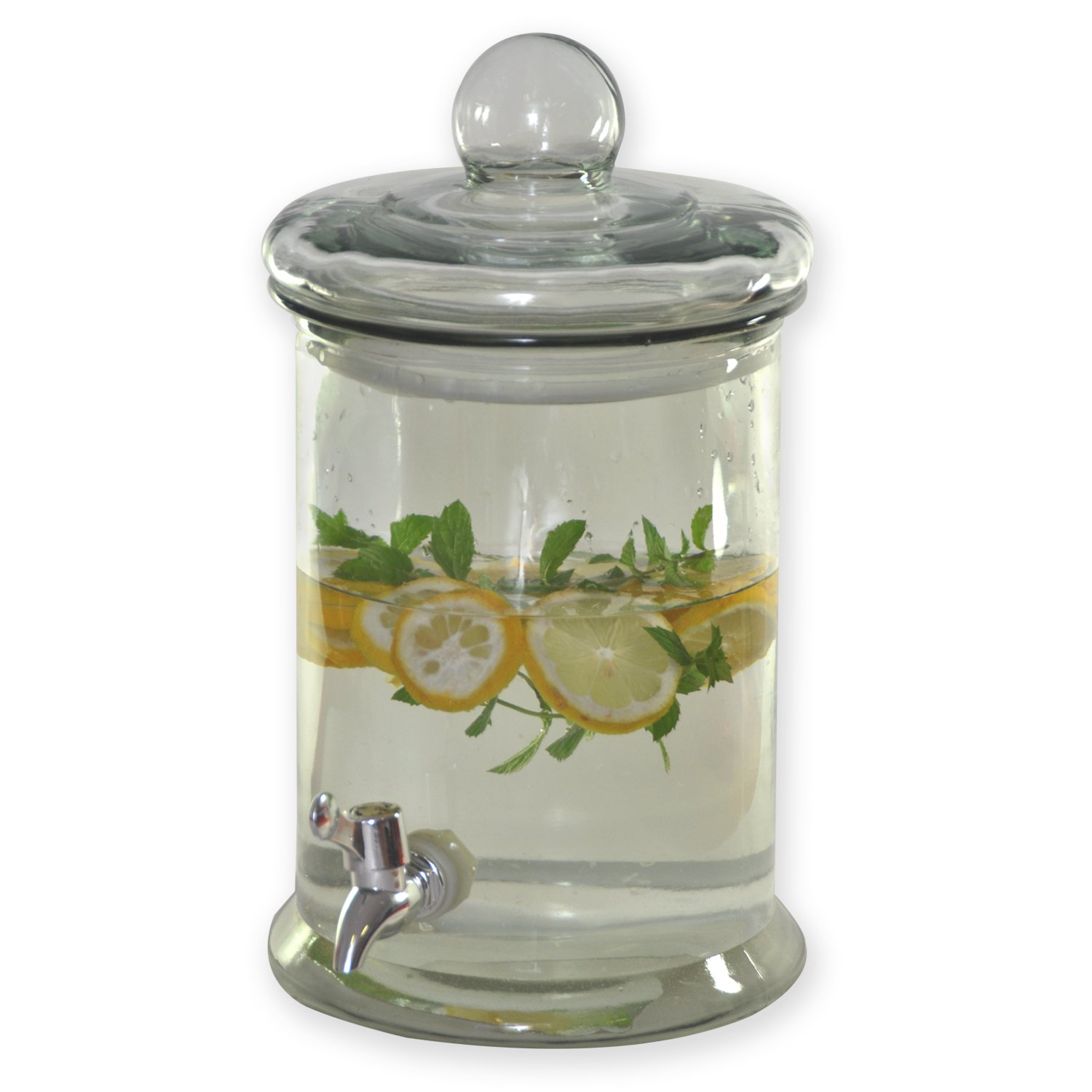 5 Liter Glass Beverage Dispenser with Leakproof Spigot