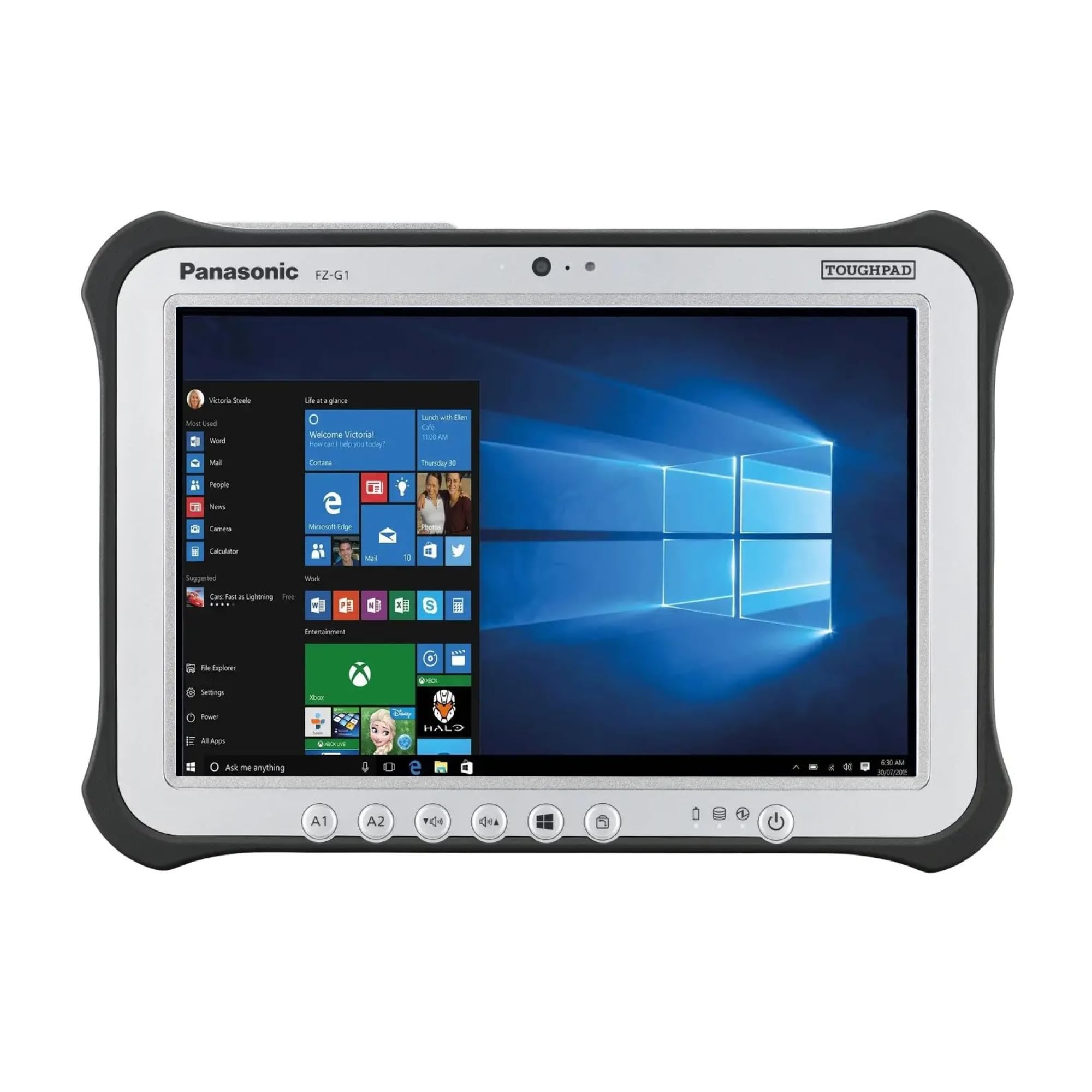 Toughbook Panasonic Toughpad G1, FZ-G1 MK4, i5-6300U 2.4GHz, 10.1 Touch, 8GB, 128 SSD, Wi-Fi, Bluetooth, Windows 10 Pro (Renewed)