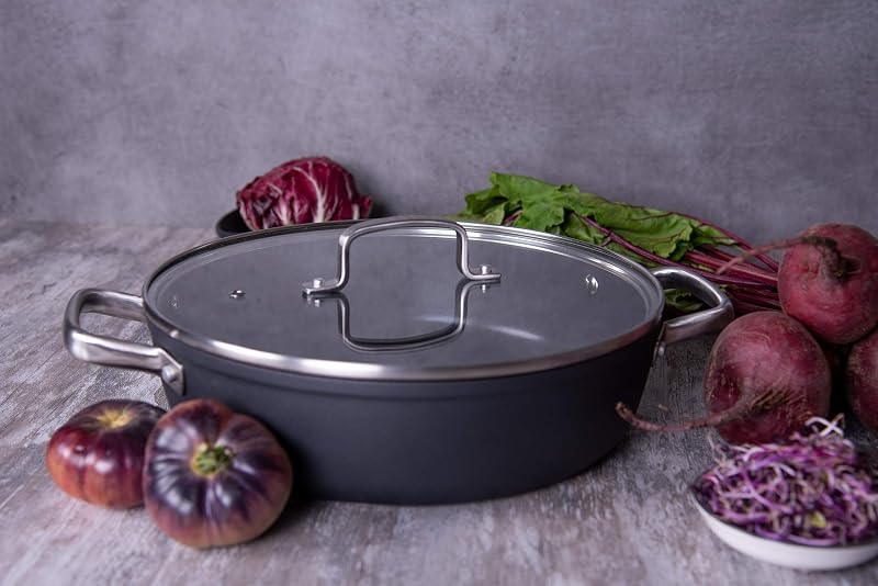 Caçarola antiaderente de alumínio forjado 28 cm