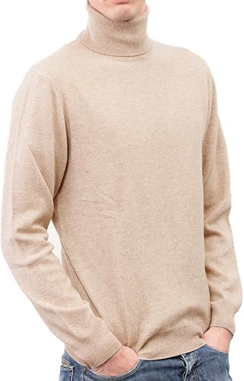 Amazon ベージュ マッティトッティ Matti Tottiモンゴル産 カシミア100 カシミアセーター 100 カシミア ニット セーター タートル タートルネック タートルニット タートルハイ ハイネック とっくりメンズ 無地 ラウンドネック クルーネック 長袖 ニットソー 長そで