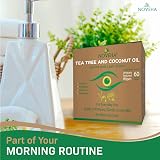 NOVEHA Tea Tree Coconut Oil Eyelid Lash Wipes 60 Count Demodex Blepharitis Itchy view 6
