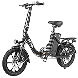 Gotrax NEPHELE 16" Folding Electric Bike, Max Range