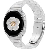Wearlizer Resin Bands Compatible with Samsung Galaxy Watch 8 Band 40mm 44mm/Galaxy Watch 8 Classic 46mm, Dressy Lightweight Bracelet Strap Accessories for Galaxy Watch8 Women Men