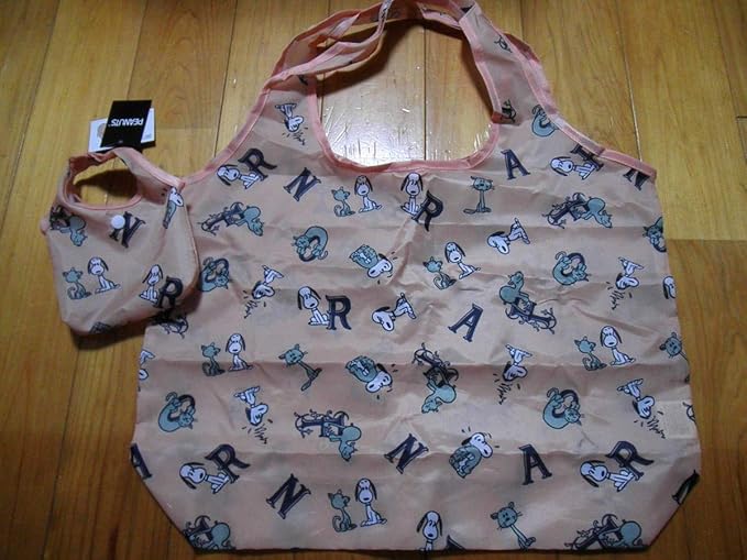 Amazon Co Jp スヌーピー エコバッグ ファーロン ショッピングバッグ ピーナッツ 犬 猫 折りたたみ コンパクト ミニバッグ付き ホビー 通販