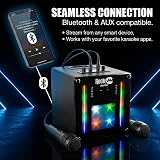 RockJam Bluetooth Karaoke Machine Two Microphones Rechargeable view 5