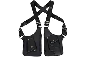 Double Shoulder Armpit Bag, Premium Leather Adjustable Underarm Shoulder Bag with Adjustable Strap, Classic Satchel Anti Thef