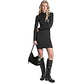 Michael Kors Womens Merino Wool Mock Neck Mini Dress
