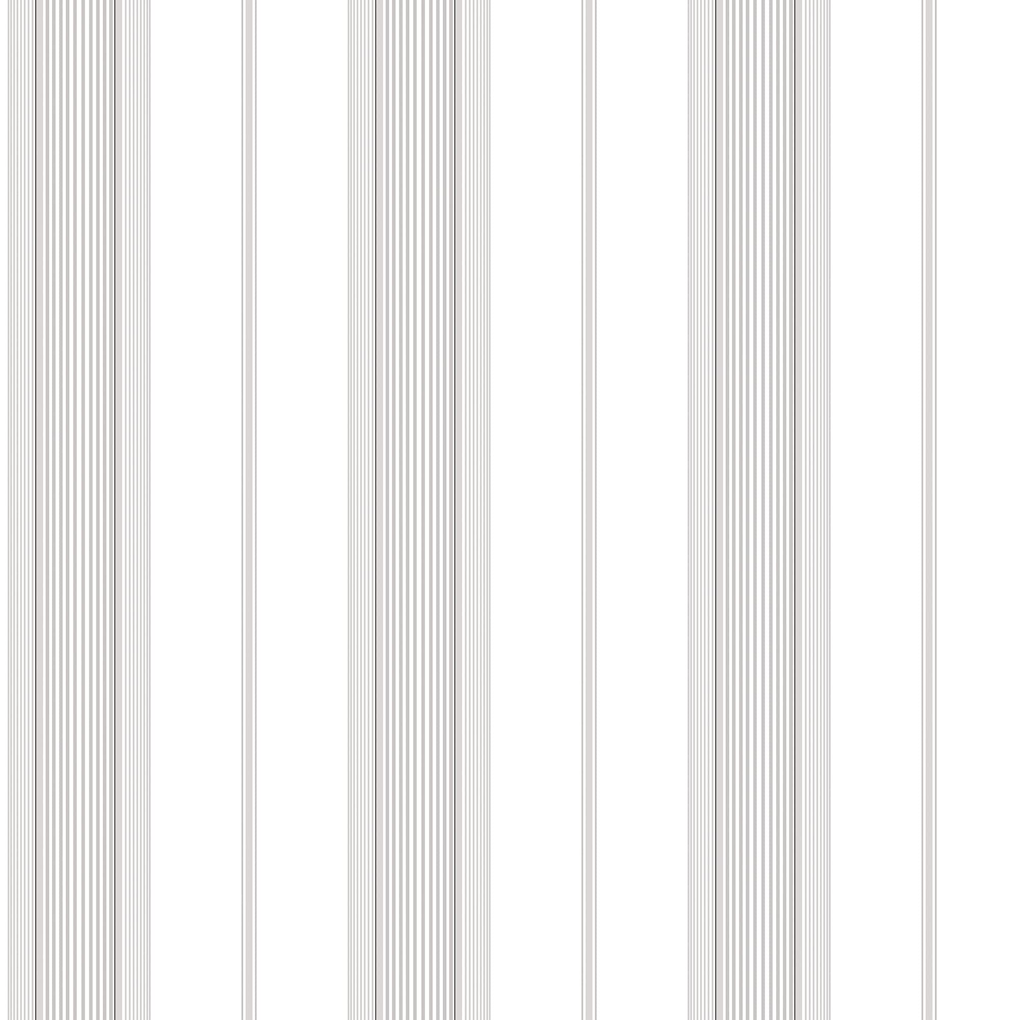 Galerie G67576 Smart Stripes 2, Varied Width Stripes Design Wallpaper, Grey/White, 10m x 53cm