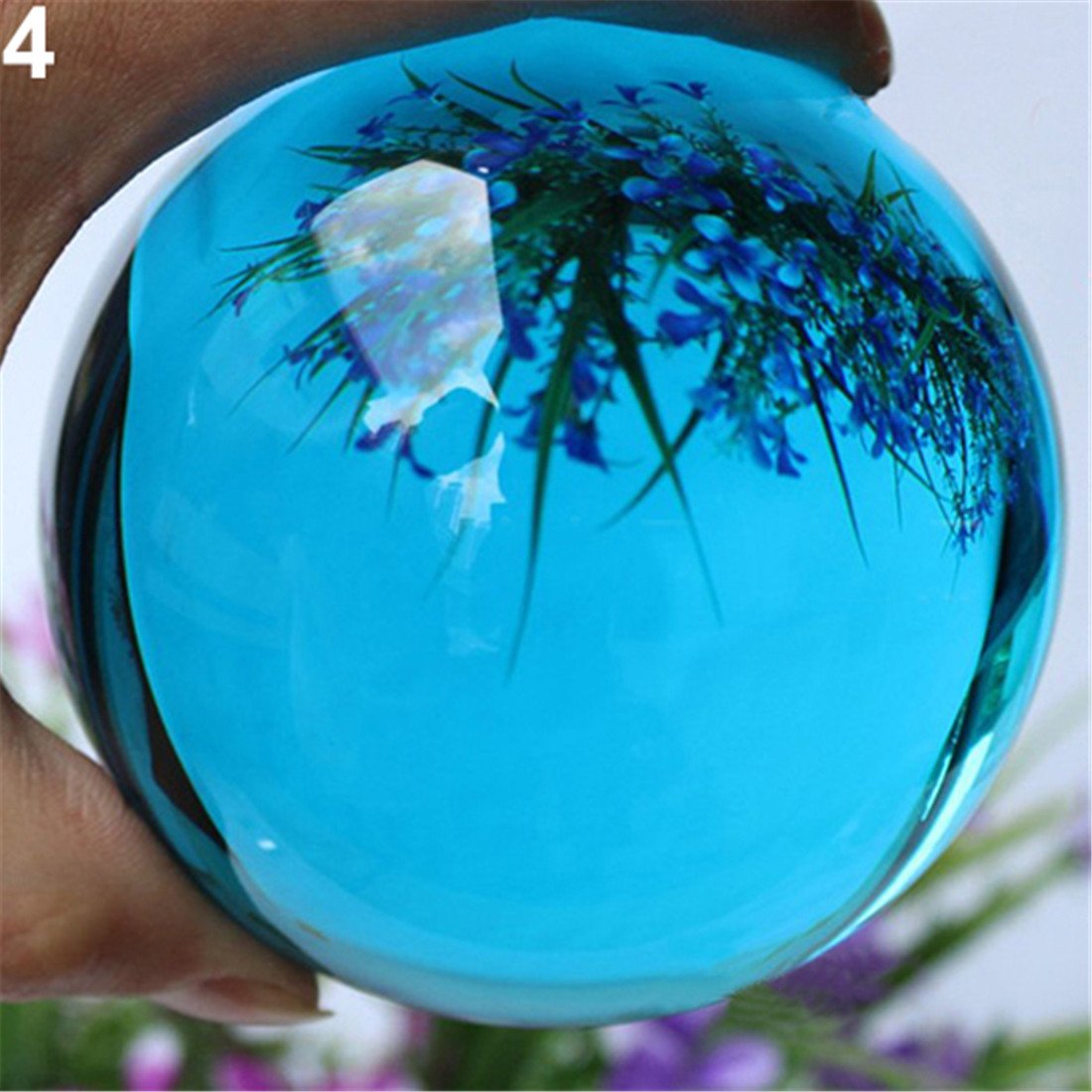 Sfera di cristallo di vetro trasparente, decorazione da 40 mm