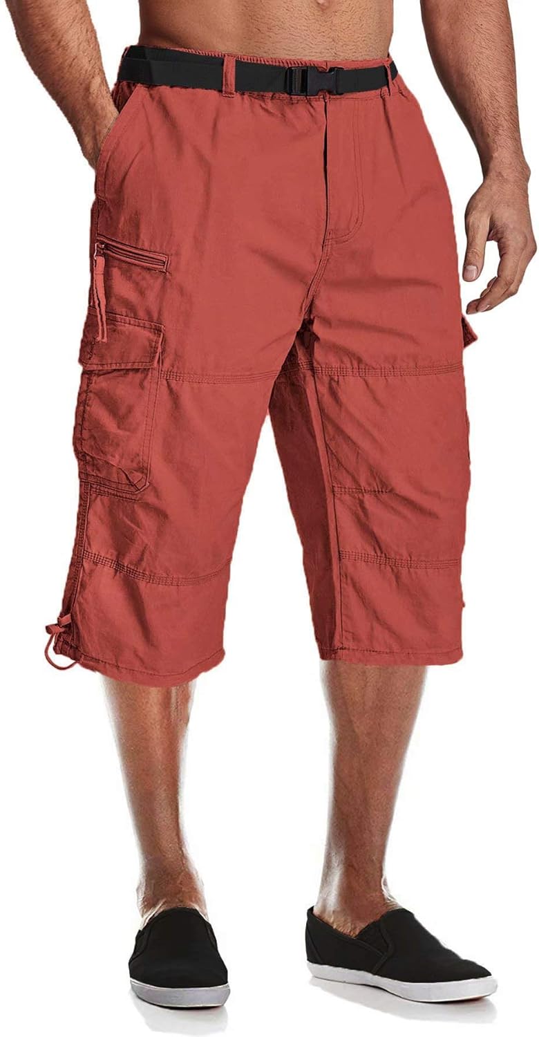 elastic waist cargo work pants