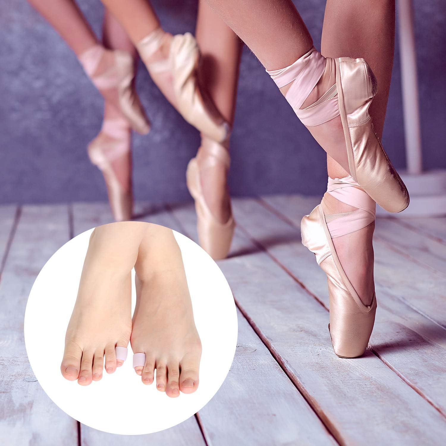 Toe Cushion Tube Toe Tubes Sleeves Soft Gel Corn Pad Protectors for Cushions Corns, Blisters, Calluses, Toes and Fingers (24 Pieces, Small Gel Toe Tube): Health & Personal Care