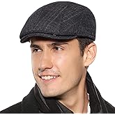 Sumolux Mens Newsboy Cap Winter Beret Hat Cabbie Flat Cap