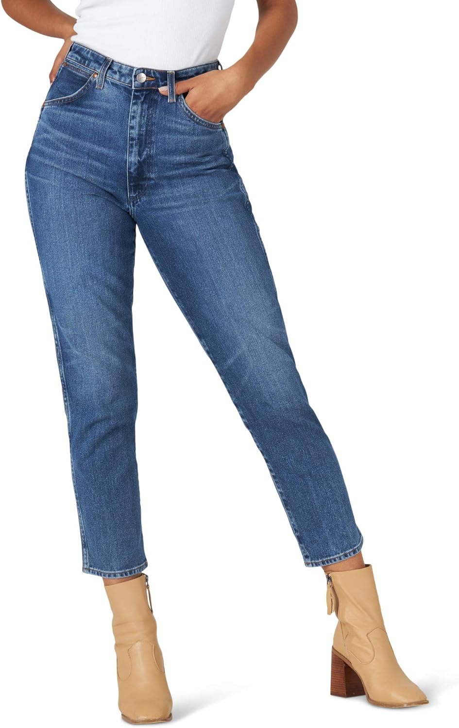 wrangler ankle jeans