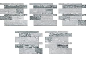 Aspect Peel and Stick Collage Tile in Ocean Corridor (5-Pack)