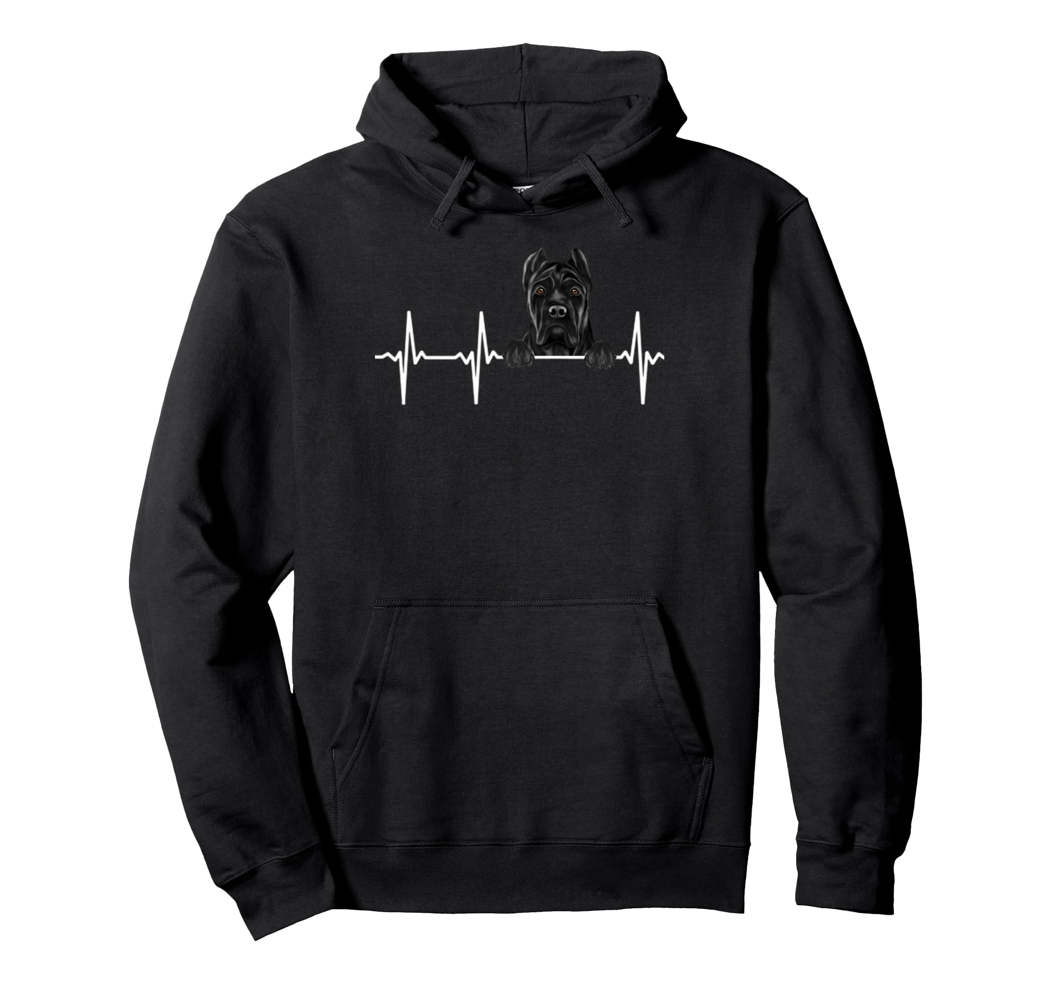 Funny Dog Heartbeat For Cane Corso Lovers Pullover Hoodie