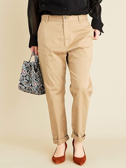 Amazon ビューティ ユース Web限定 By チノテーパードトラウザー パンツ レディース ロングパンツ 通販