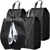 Shoe Bags for Travelling, 4Pcs Portable Nylon Shoe Bag Waterproof Dust Proof Shoes Storage Bags with Zipper Unisex Shoe Pouch