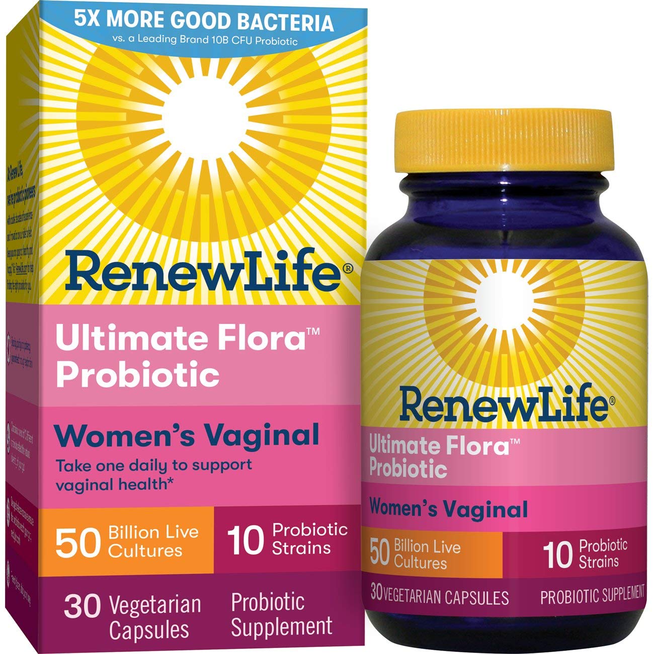 Renew Life Women's Probiotic Ultimate Flora 50 Count Expires 07/2021 eBay