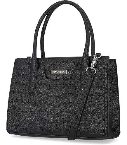 Nine West womens Brooklyn Jet Set Carryall SATCHEL, Black, One