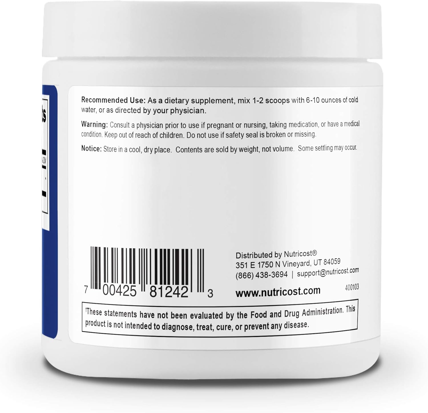 Nutricost L-Carnitine Tartrate Powder (250 Grams) - 1 Gram per Serving, 250 Servings: Health & Personal Care