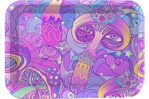 Rolling Tray “Purple Mushroom” 5” x 7” Tobacco Smoke Accessories - Tray God