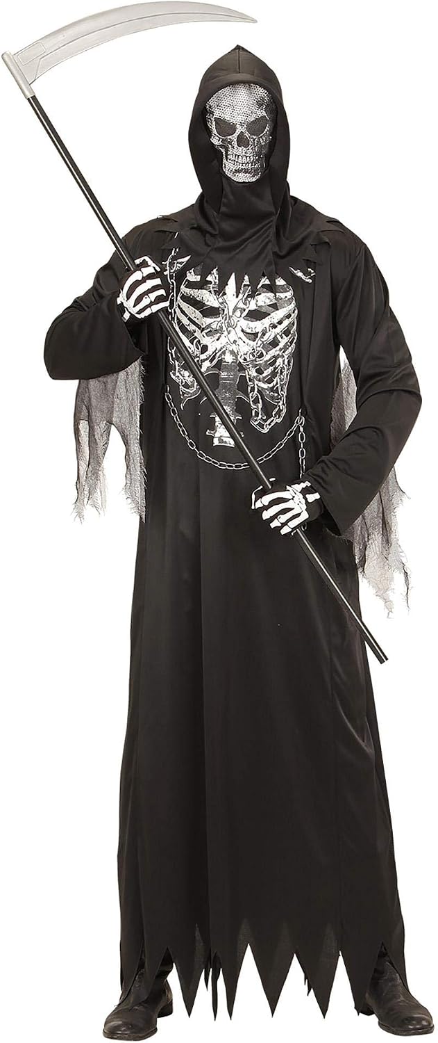 'Widmann Grim Reaper Adult Costume, Multi-coloured