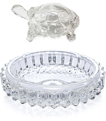 VASTU FENG SHUI Tortue en cristal avec assiette pour porte-bonheur EUR 26,68 - FR