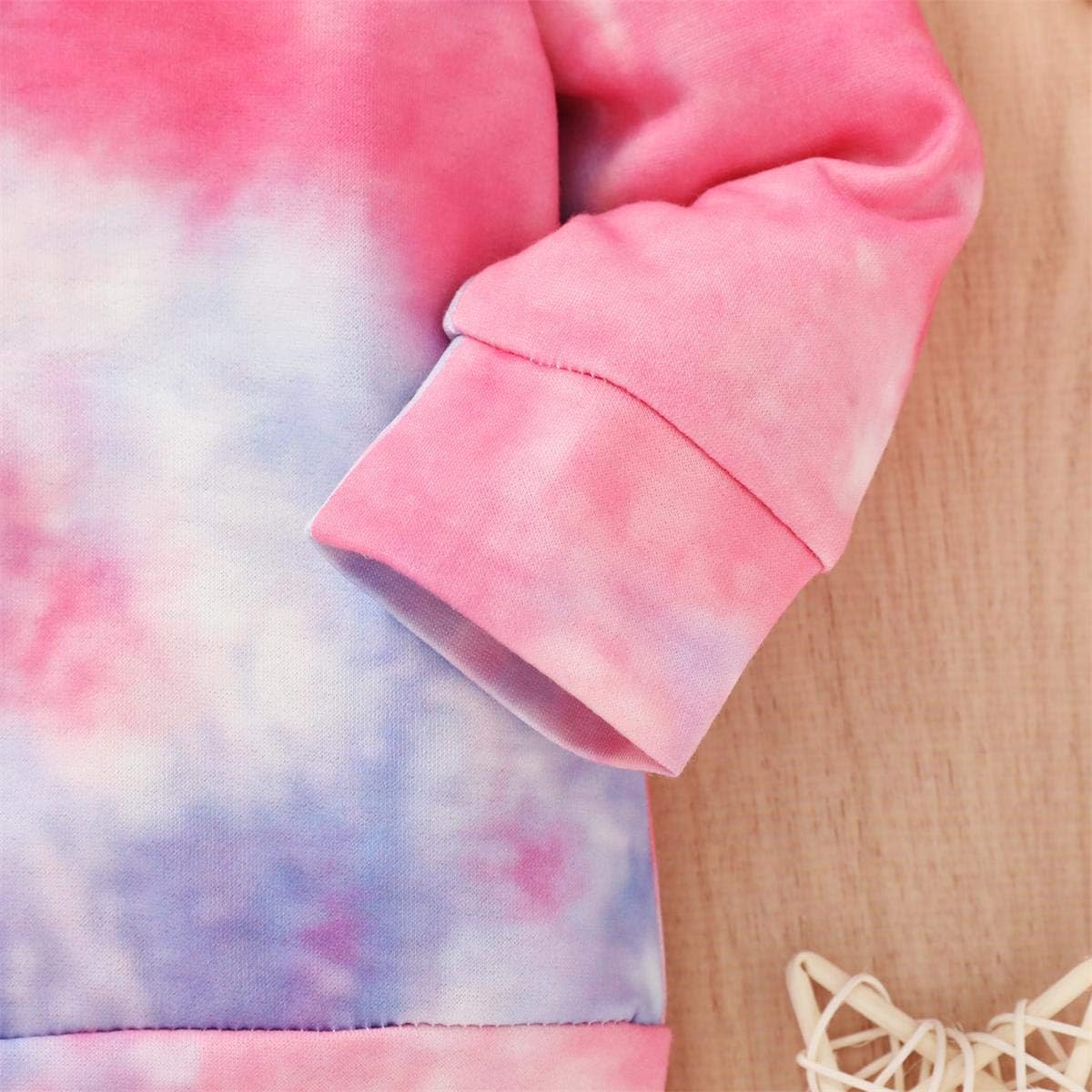 Toddler Baby Girls Sweatshirt Leopard/Tie Dye Casual Blouse Top Fashion Pullover Shirt Fall Winter Outfit: Clothing