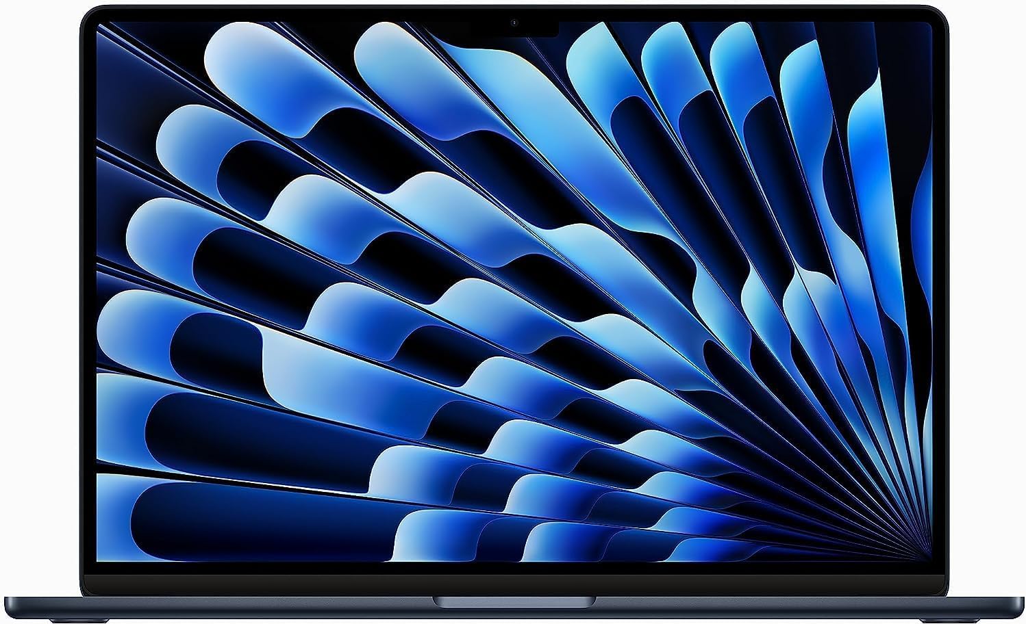 Apple MacBook Air 2023 con chip Apple M2 con CPU de 8 núcleos/GPU de 10 núcleos (15 pulgadas, 16 GB de RAM, 1 TB de almacenamiento SSD) (QWERTY en inglés) Medianoche (Renovado Premium)