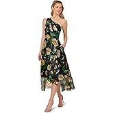 Adrianna Papell Womens Printed High-Low Dress