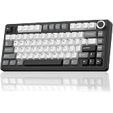 Aula F75 HE Wireless Gaming Keyboard Hall Effect Magnetic Switch Keyboard | 75% Gaming Keyboard with Rapid Trigger, 8K Polling, 0.01mm RT Adjustable Actuation, RGB Backlit, Hot-Swap Keyboard for Gamer