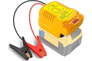 FYBEMAX Jump Starter Adapter for DeWalt 20V MAX Battery, 12V Portable Car Jump Cables, Automotive Booster Cable Adapter, Jump Starting Dead or Weak Batteries, Engine up to 3.5 Liters (NO Battery)