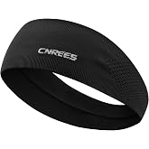 Cnrees Sports Headband for Men & Women - High Elastic Moisture Wicking Sweatband, Breathable Quick Dry Athletic Hairband for Running, Yoga, Gym, Workout