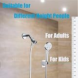 Lofekea Shower Head Holder Adhesive Wall Mount Adjustable Angles view 6