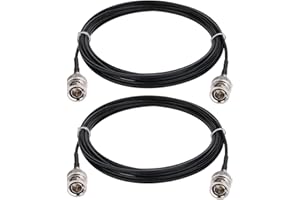 CAPChang BNC Cable 2 Pack 10FT 3G 6G HD-SDI Cable Black RG179 Coaxial Cable BNC Male Connectors 75 Ohm Video Cable for Camera/HD Camcorder/Video Recorder/BMCC Video/HDMI Extender HD-SDI 3G-SDI