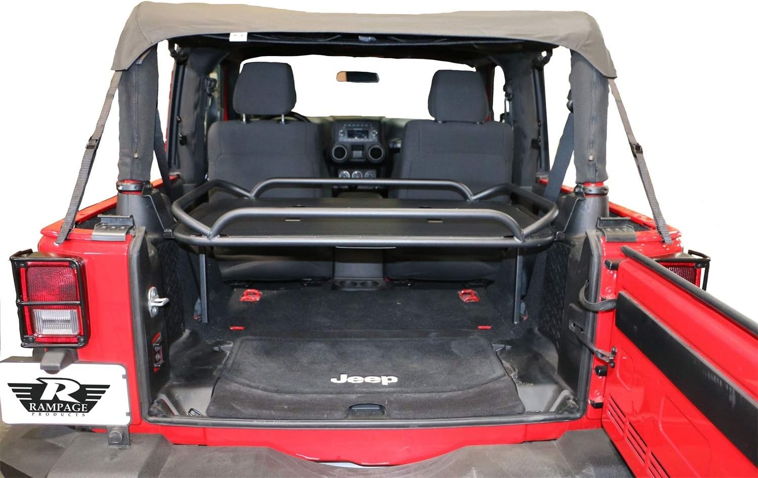 Amazon Com Rampage Products 86624 Rear Storage Rack Interior