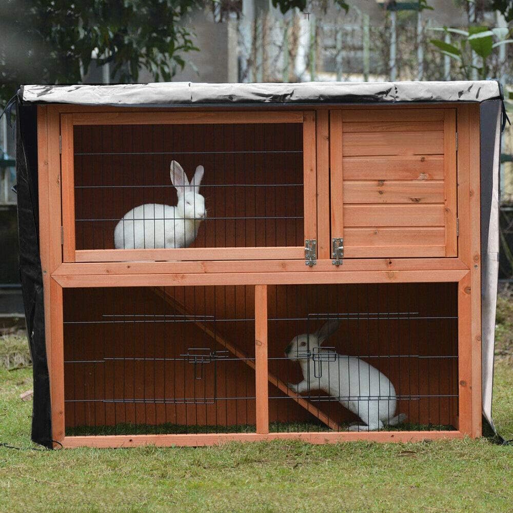 Raword Rabbit Cage Cover,Thickening Rabbit Hutch Cover 420D Waterproof