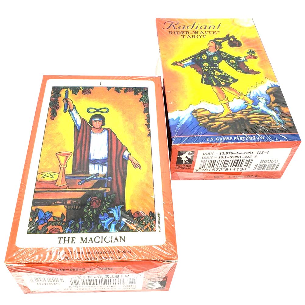 ANUFER 78Pcs/Set Tarot Cards Deck Board Future Telling Divination Game English Edition Radiant Wait Rider SN07408