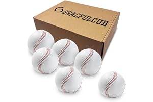 GRACFULCUB Baseball Ball, Official Game Baseballs for Youth and Adult Baseball Players Training, Official Size and Weight Suitable for Batting Fielding Hitting Pitching Practice
