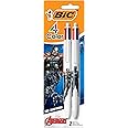 BIC 4-Color Marvel's Avengers Edition Retractable Ball Pens, Medium Point (1.0mm), 2-Count Pack, Retractable Ball Pen With Long-Lasting Ink
