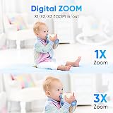 MYPIN 5" Baby Monitor 720P Camera Night Vision PTZ App Two-Way Talk view 5
